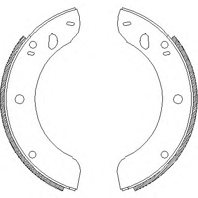 REMSA 4289.00 Brake Shoe Set